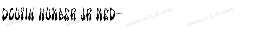 Douyin Number JR Med字体转换